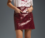 Falda Laagam Frankie faux burdeos